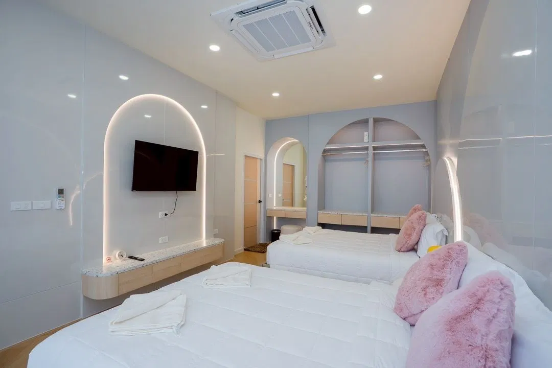 ห้องนอน Sun&zone pool villa