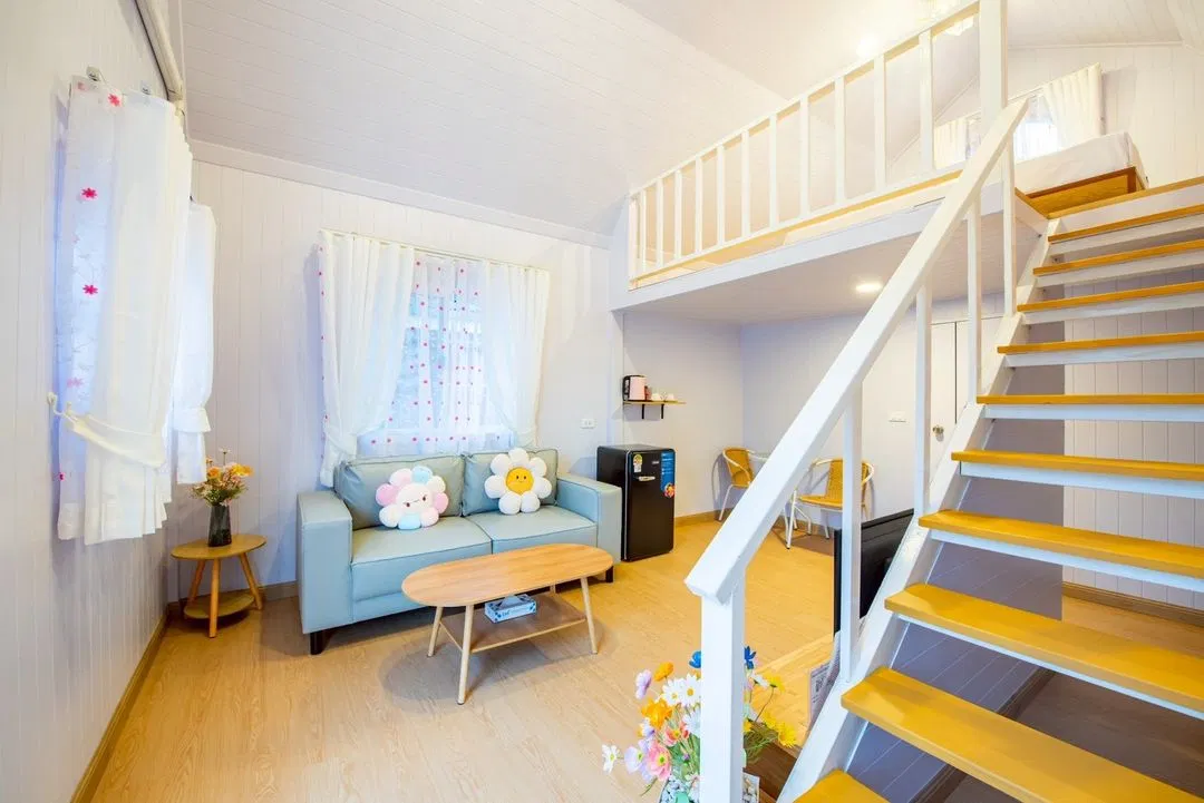 ภายใน Purple Fram House No.5