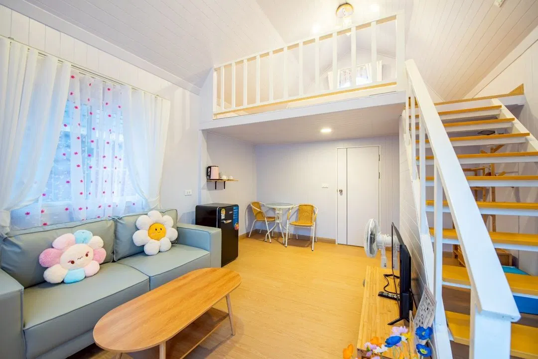 ภายใน Purple Fram House No.5