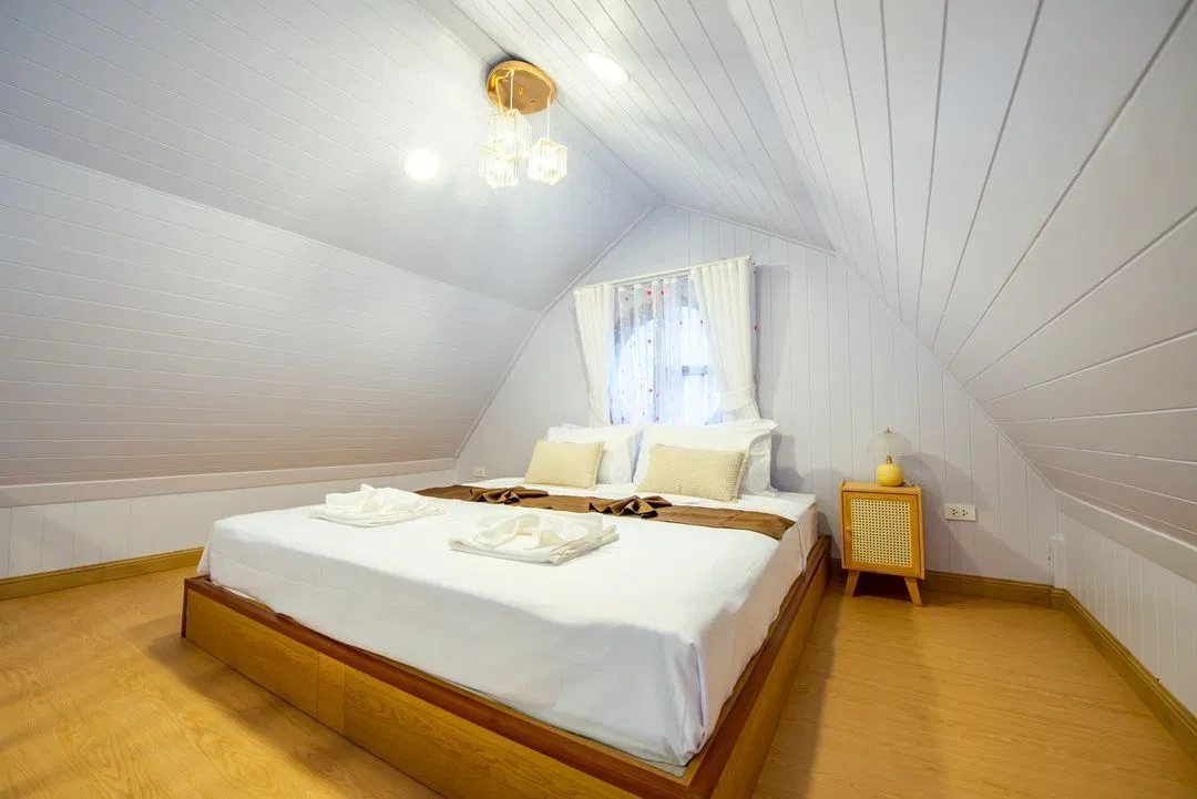 ห้องนอน Purple Fram House No.5