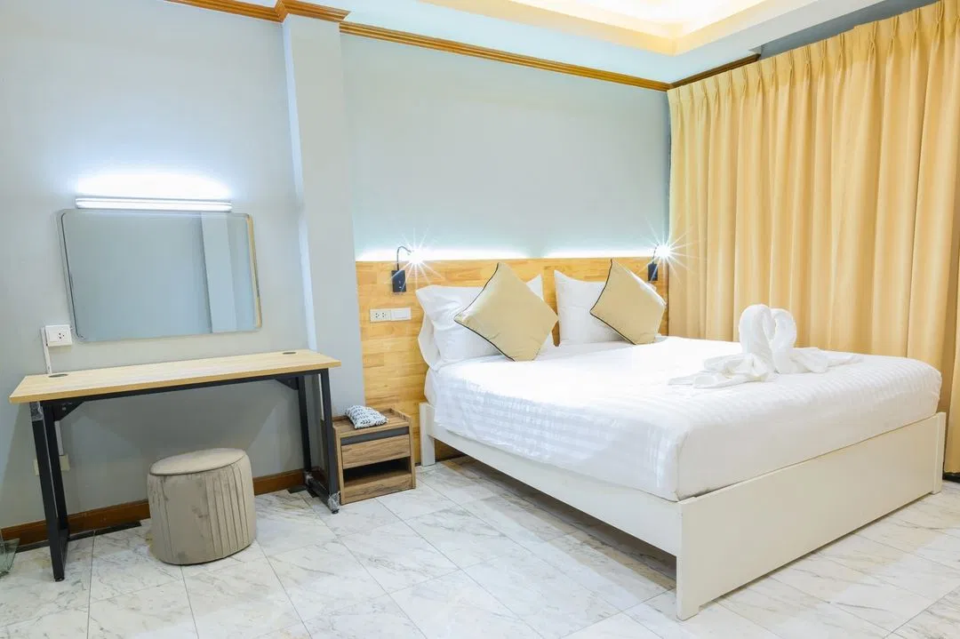 ห้องนอน Sky Blue Pool Villa