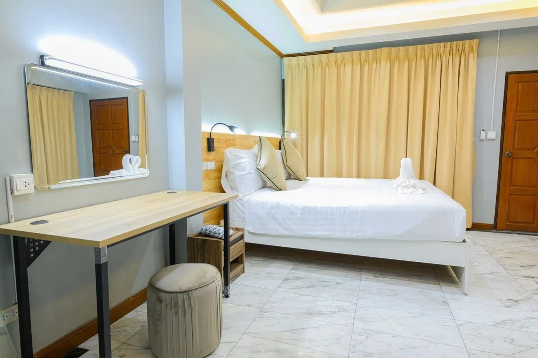 ห้องนอน Sky Blue Pool Villa