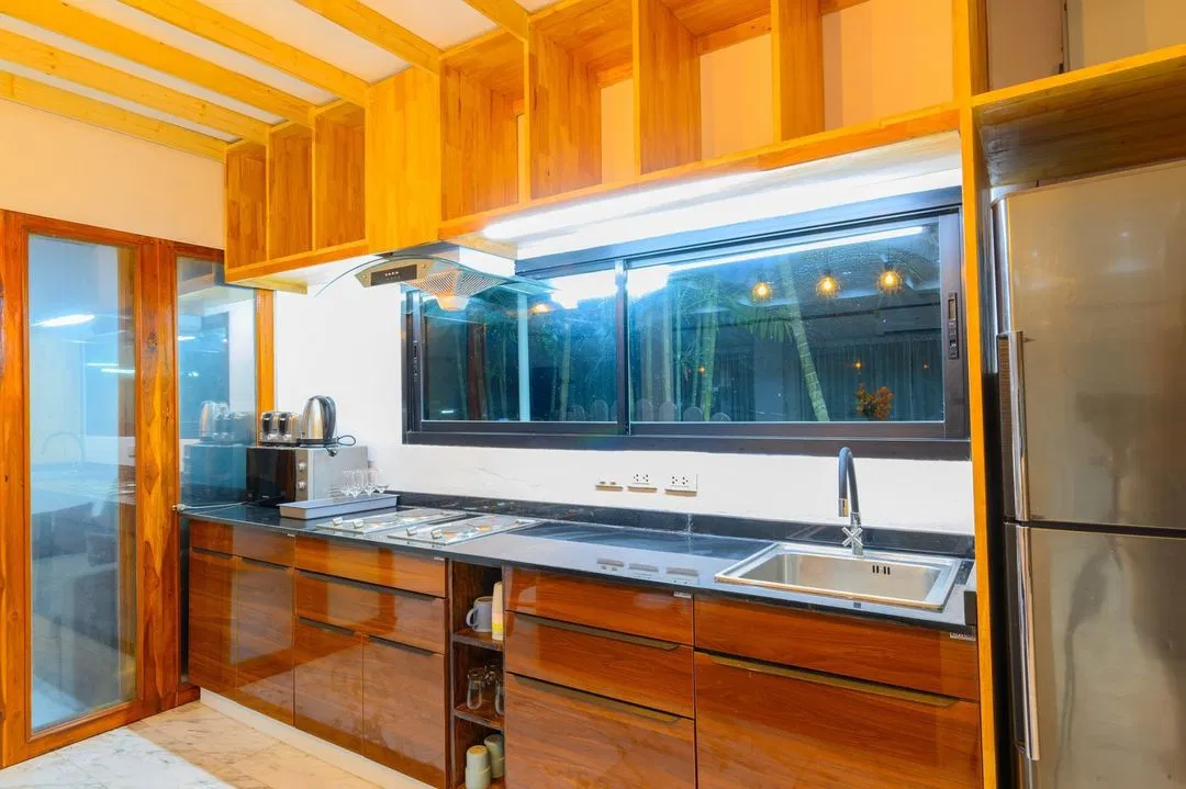 ครัว Sky Blue Pool Villa