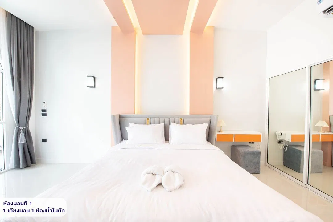 ห้องนอน La Mer pool villa (ลาแมร์ พูลวิลล่า)