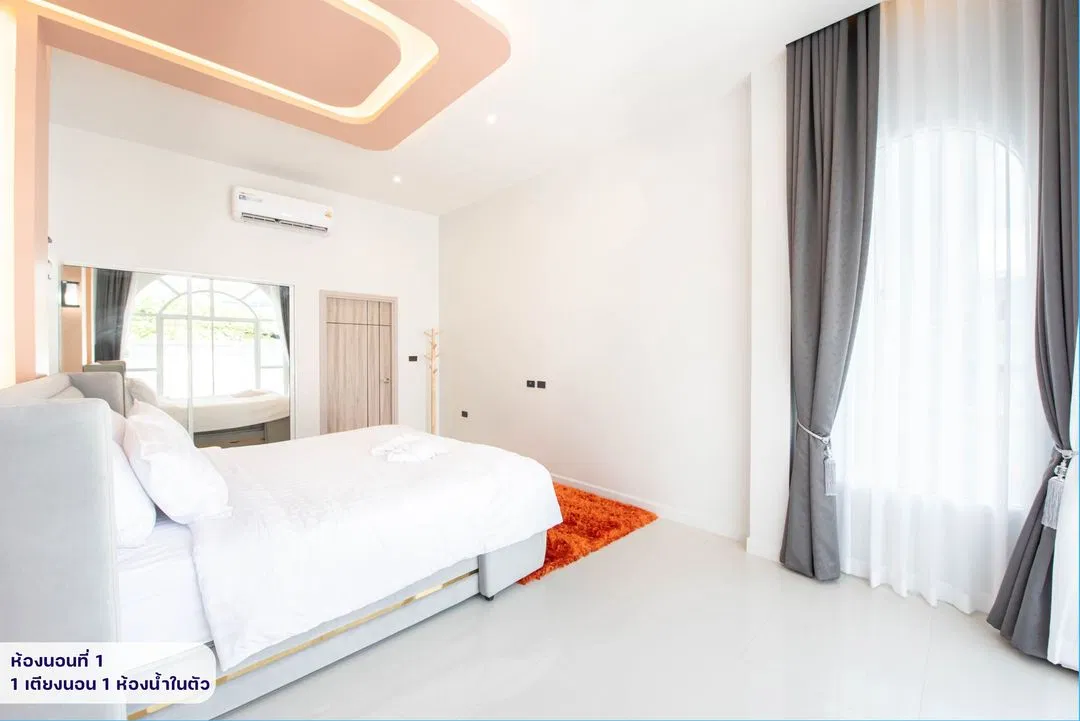 ห้องนอน La Mer pool villa (ลาแมร์ พูลวิลล่า)