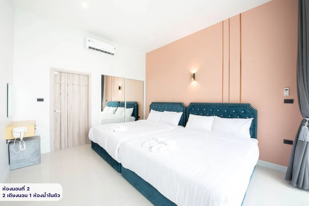 ห้องนอน La Mer pool villa (ลาแมร์ พูลวิลล่า)