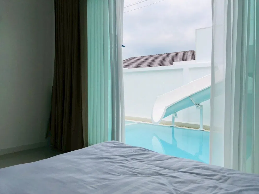 ห้องนอน Code Chill Pool Villa