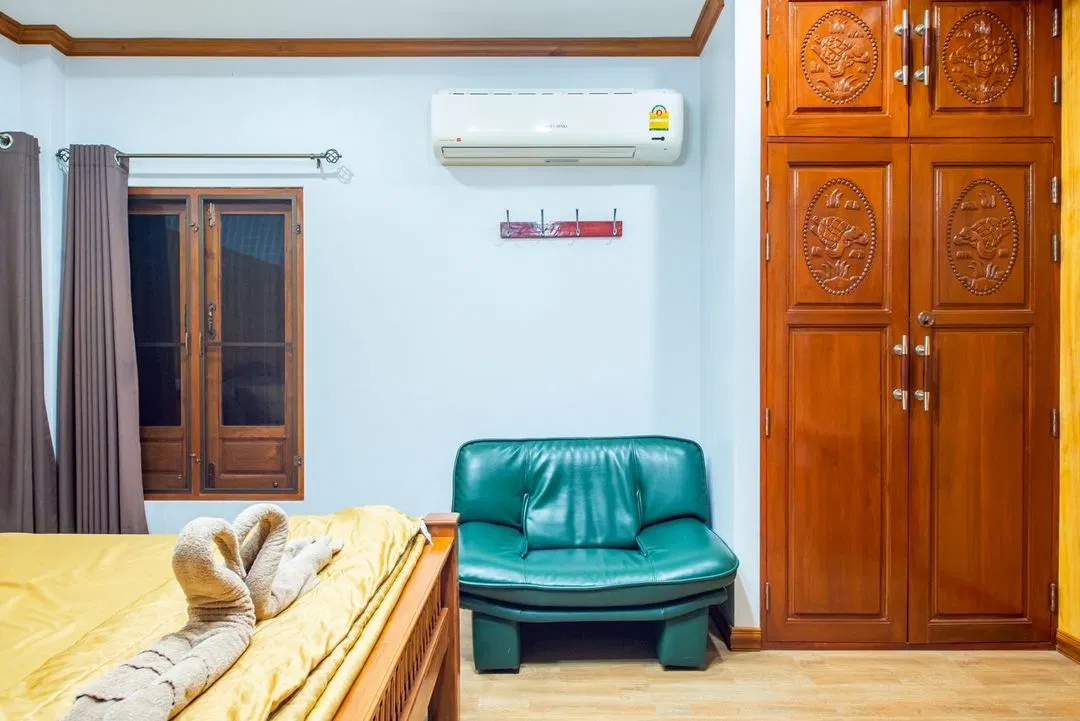 ห้องนอน บาหลี pool villa Rayong