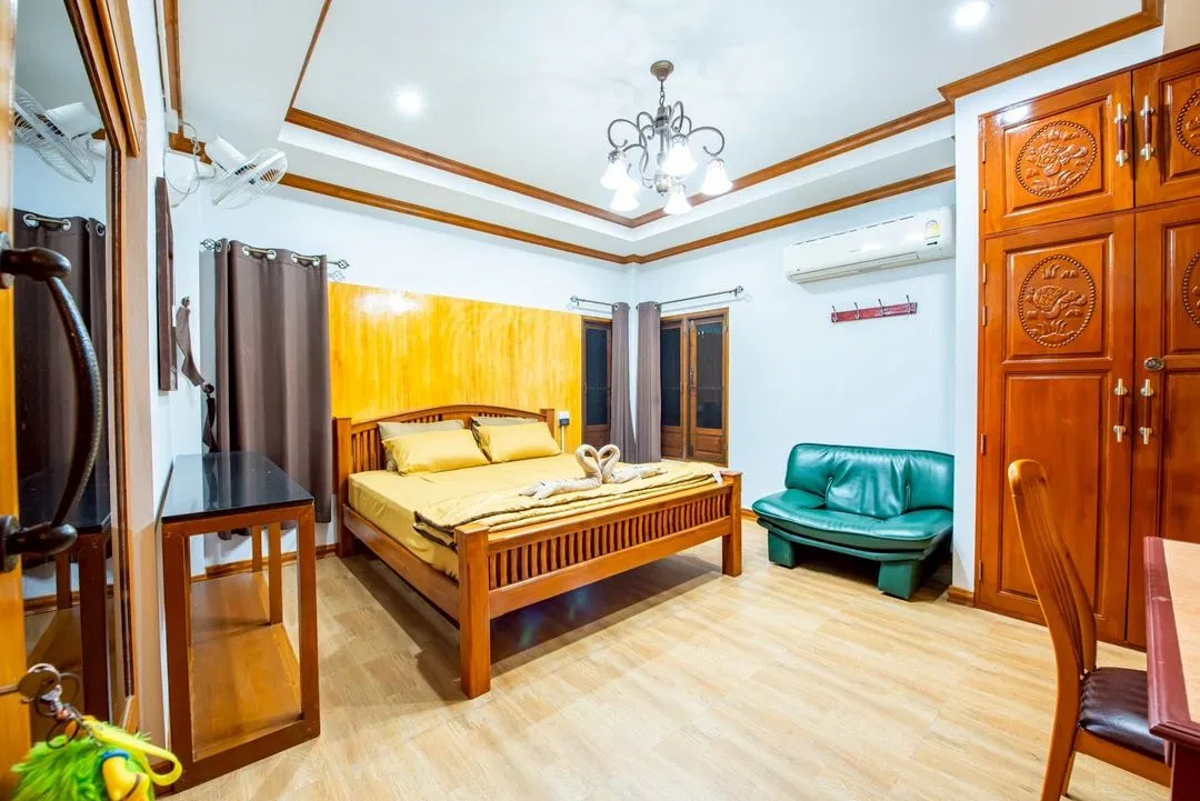 ห้องนอน บาหลี pool villa Rayong