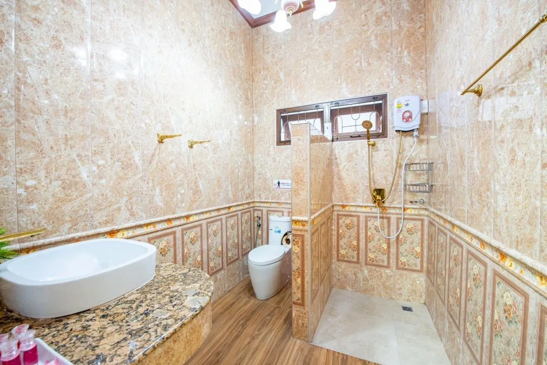 ห้องน้ำ บาหลี pool villa Rayong