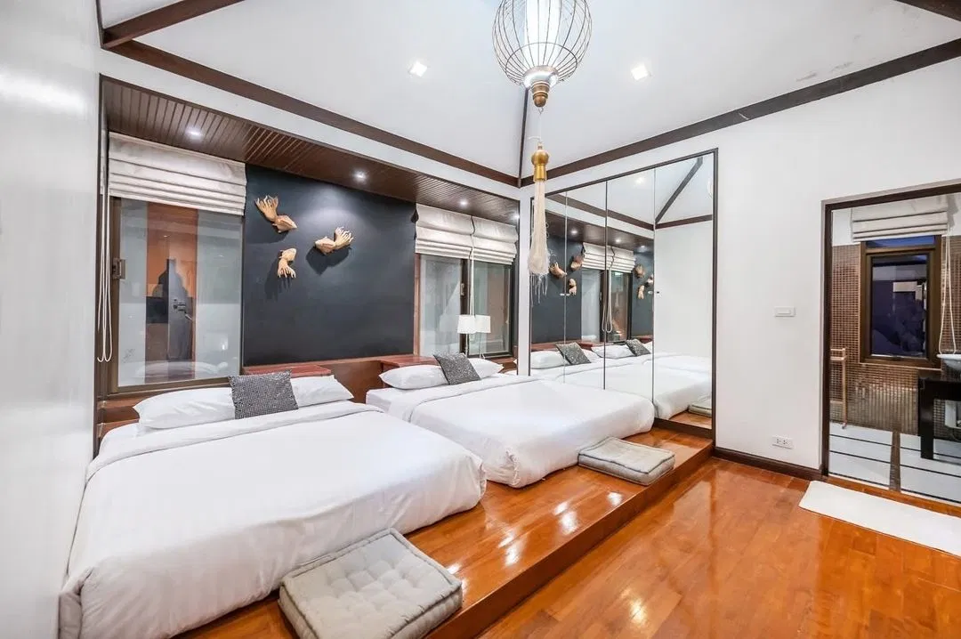 ห้องนอน Thai tara pool villa