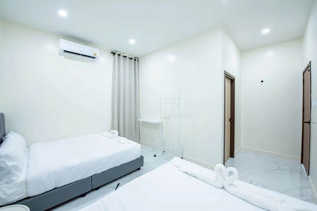 ห้องนอน Panmora poolvilla (สัตหีบ)