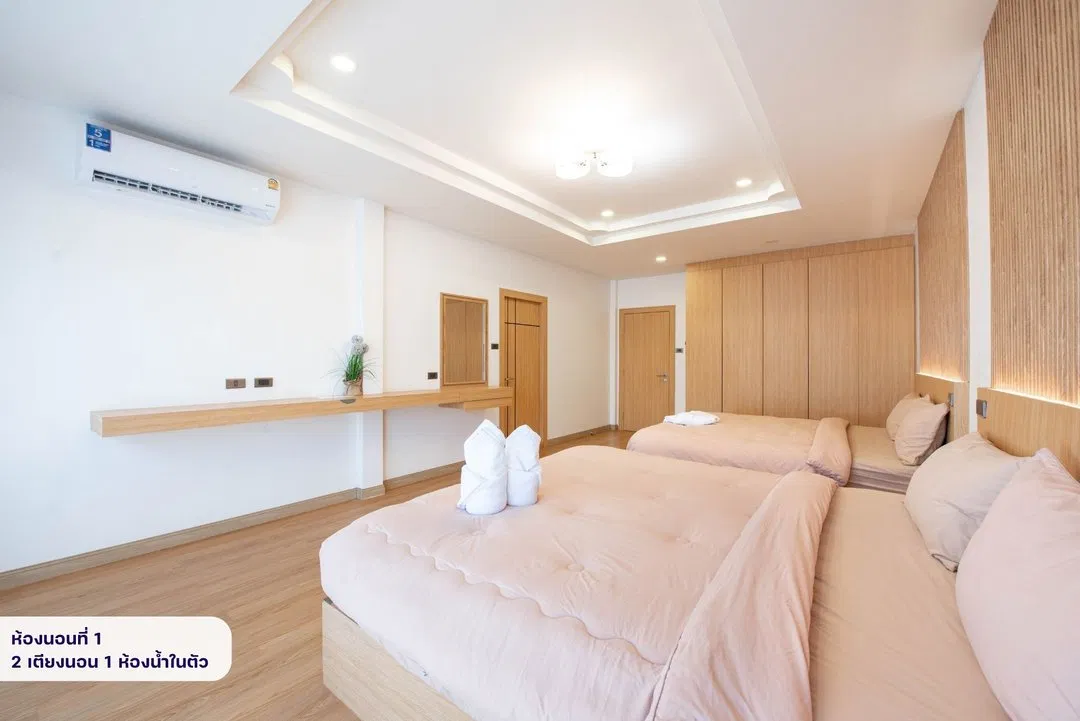 ห้องนอน Space Poolvilla Pattaya