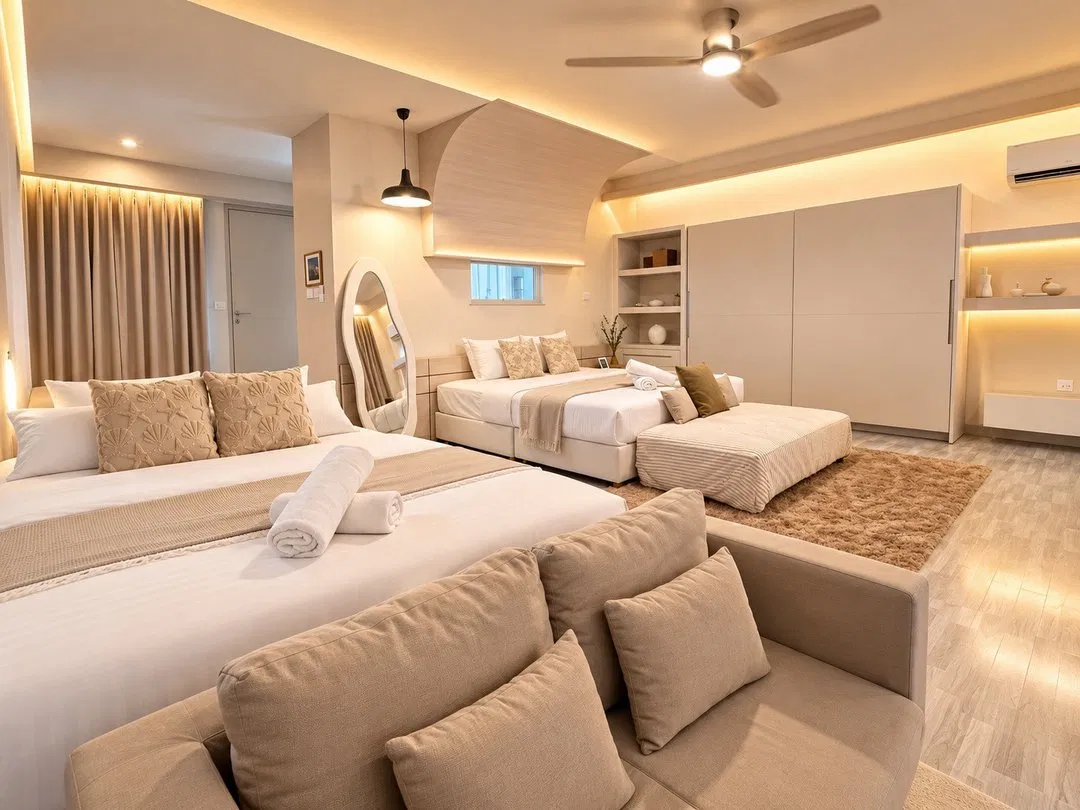 ห้องนอน Sea Reef Pool Villa