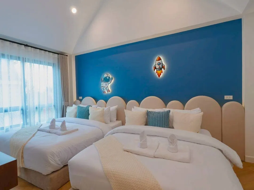 ห้องนอน Castle Hills villa
