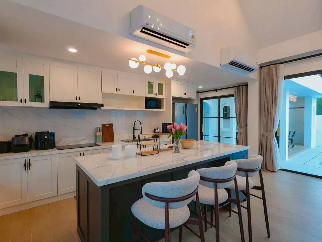 ครัว Castle Hills villa