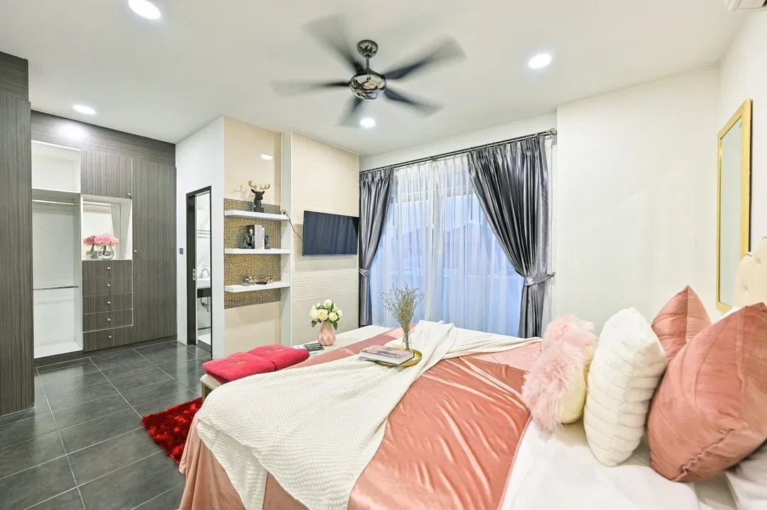 ห้องนอน Exquisite poolvilla A