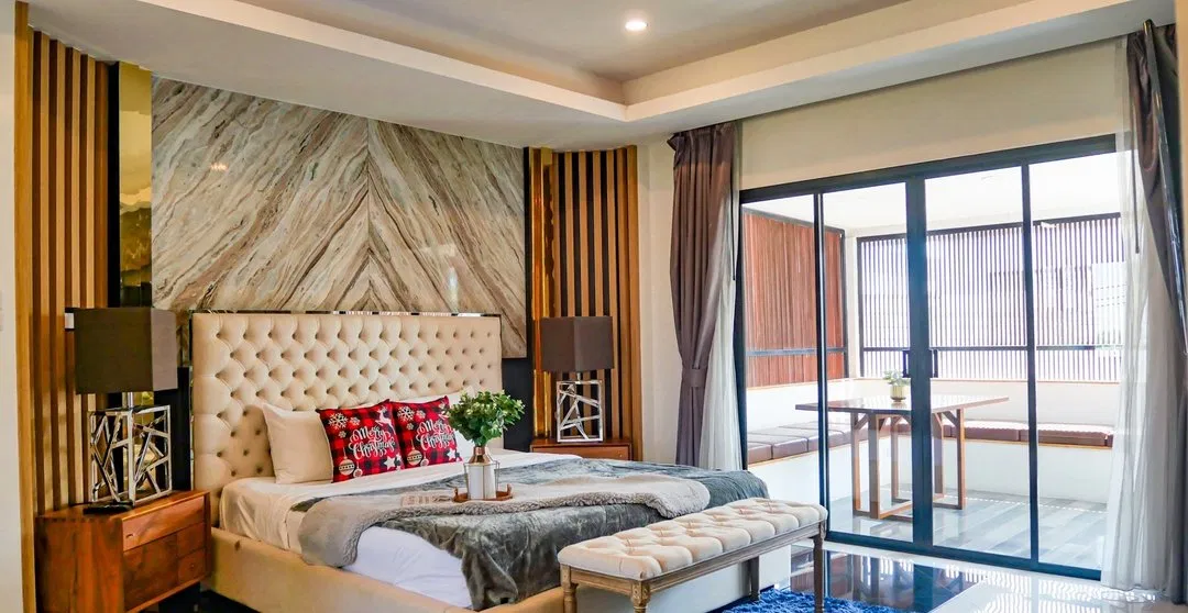 ห้องนอน Exquisite poolvilla B