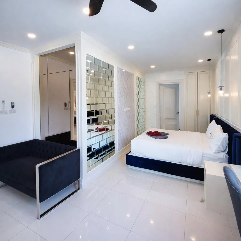 ห้องนอน Exquisite poolvilla G