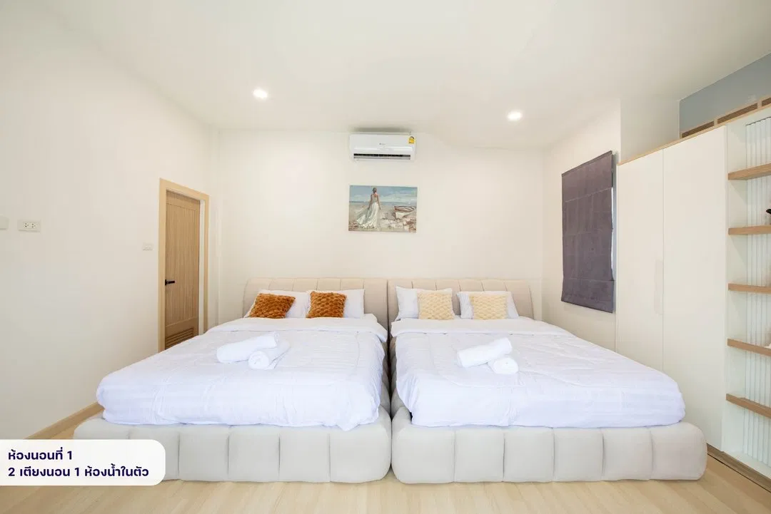ห้องนอน Seattle Pool Villa Pattaya