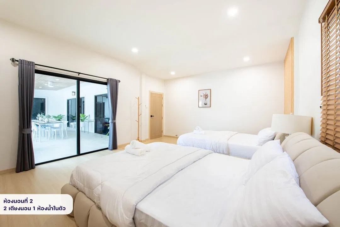 ห้องนอน Seattle Pool Villa Pattaya