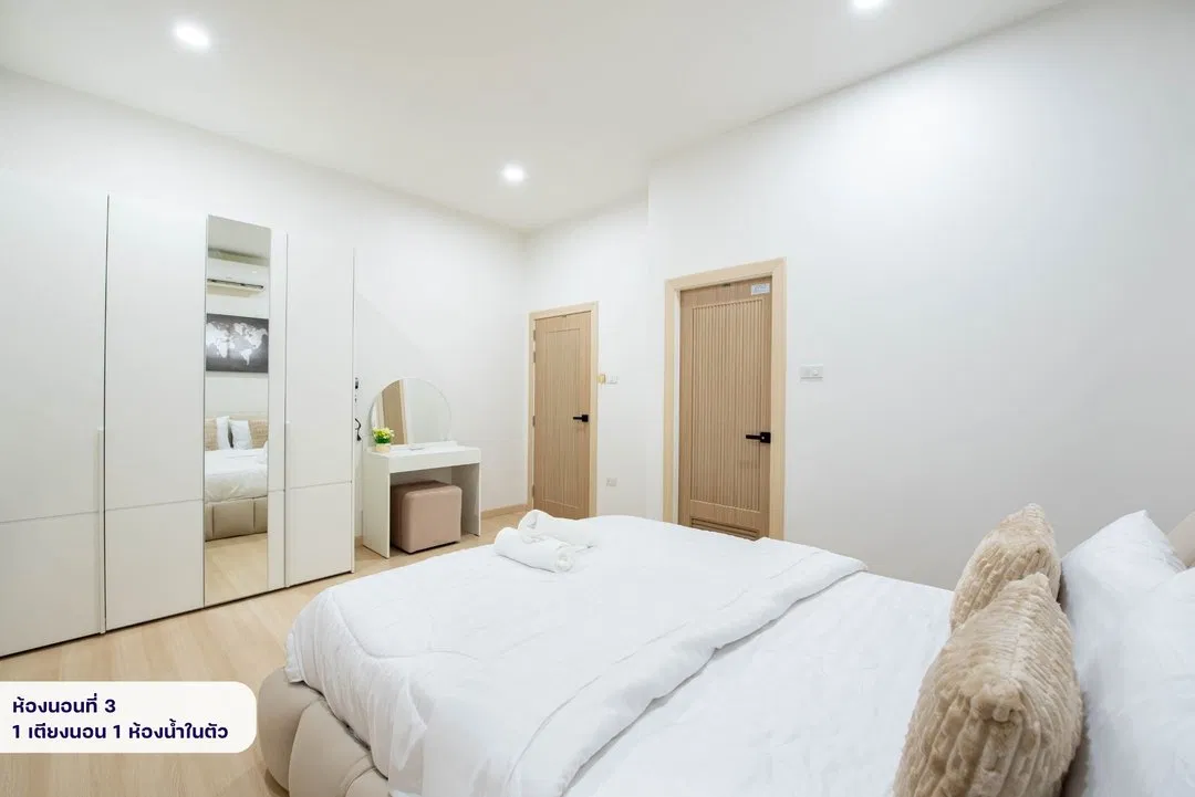 ห้องนอน Seattle Pool Villa Pattaya