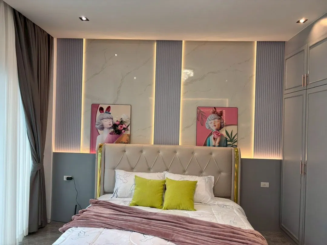 ห้องนอน Pool&Play Pool Villa ศรีราชา