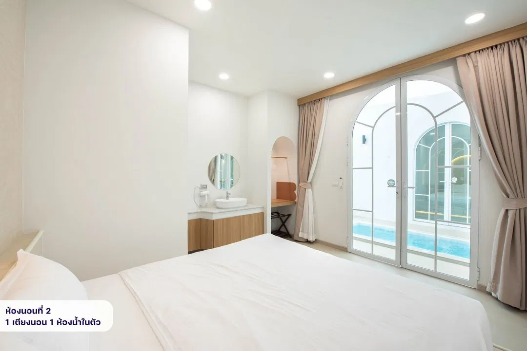 ห้องนอน Peace Villa pattaya