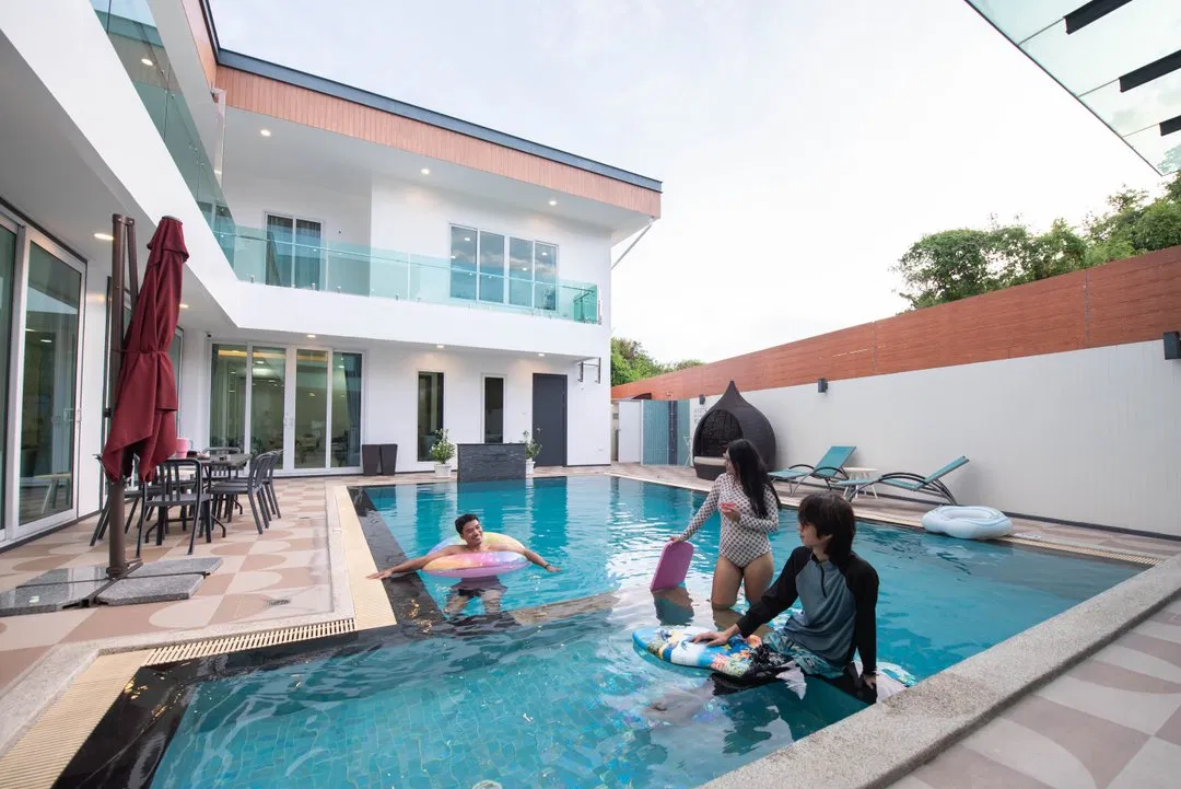 ภายนอก Villa port sand
