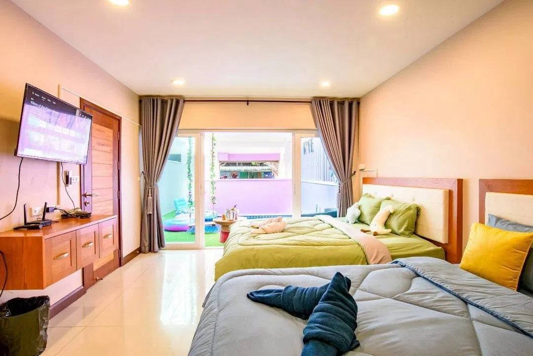 ห้องนอน NS beach2 pool Villa