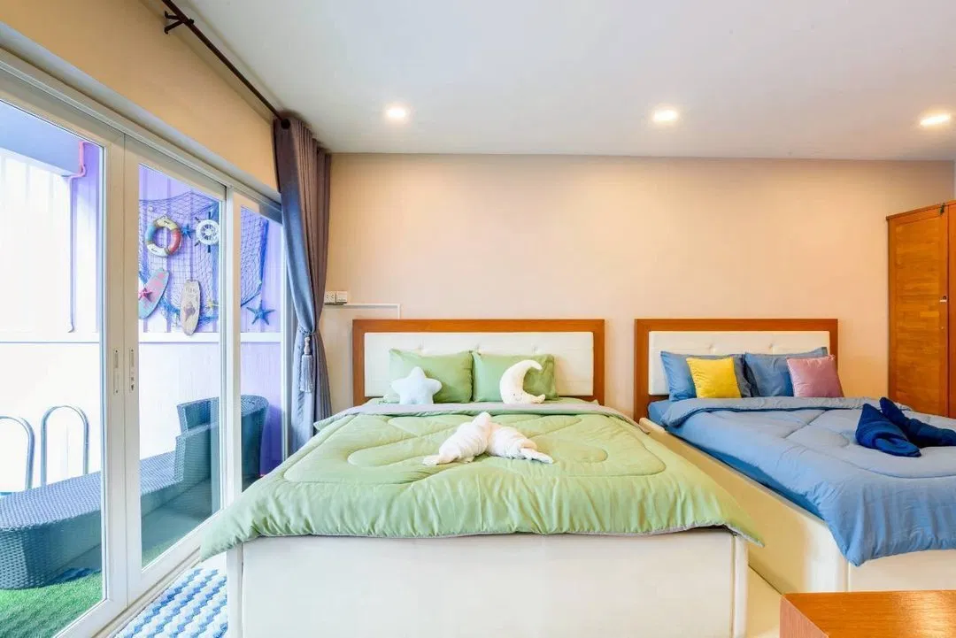 ห้องนอน NS beach2 pool Villa