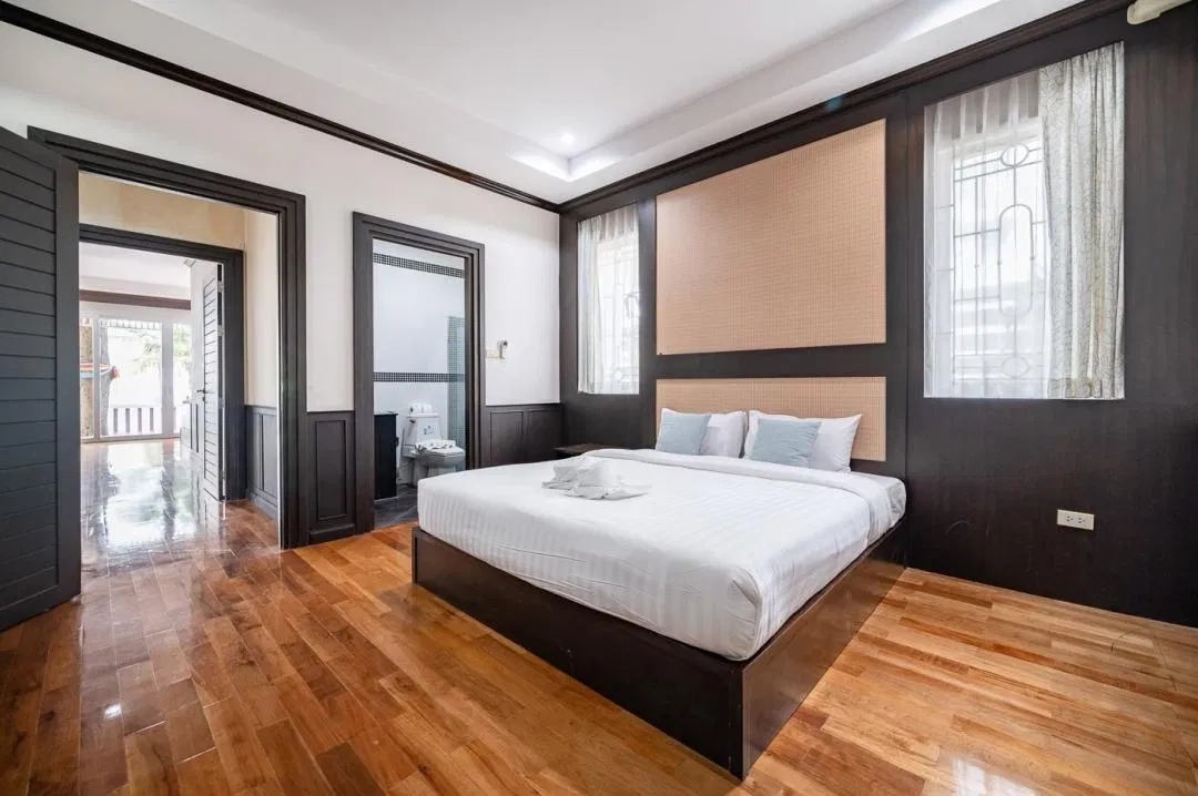 ห้องนอน RimLay Beachfront Pool Villa