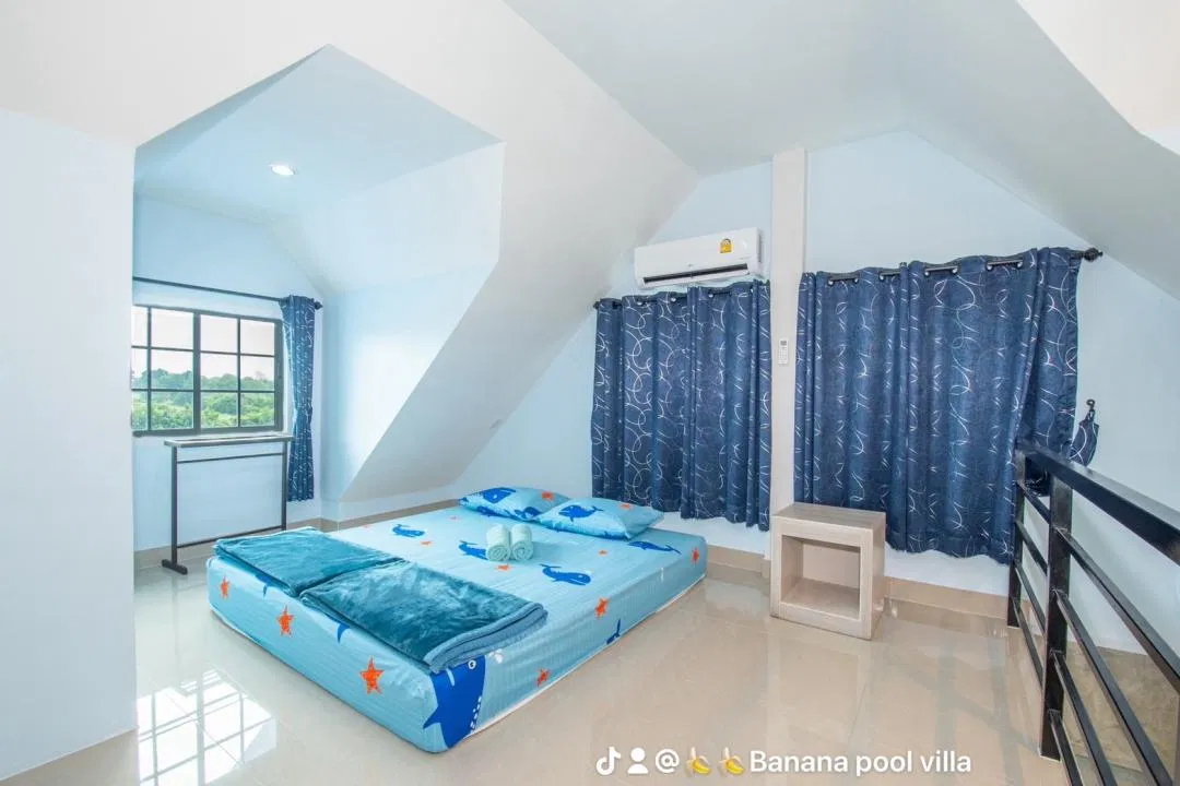 ห้องนอน Banana poolvilla