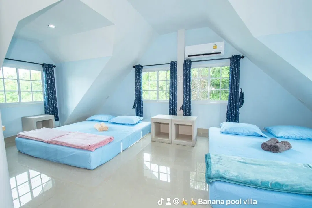 ห้องนอน Banana poolvilla