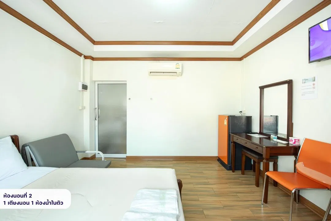 ห้องนอน บ้าน ปอ รีสอร์ท