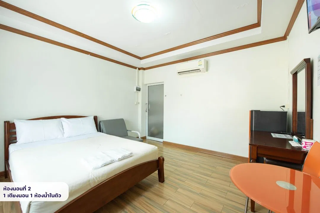 ห้องนอน บ้าน ปอ รีสอร์ท